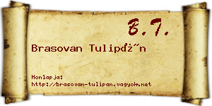 Brasovan Tulipán névjegykártya
